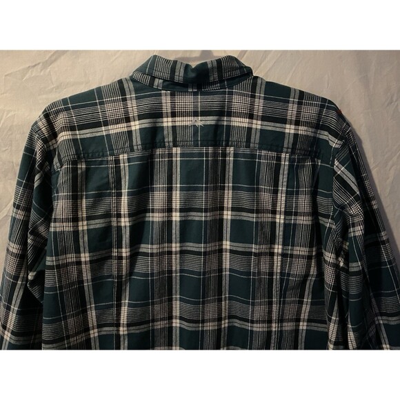 New RIDGECUT Toughwear Women's Teal & White Plaid Flannel Shirt Shacket Size 3X - Picture 6 of 9